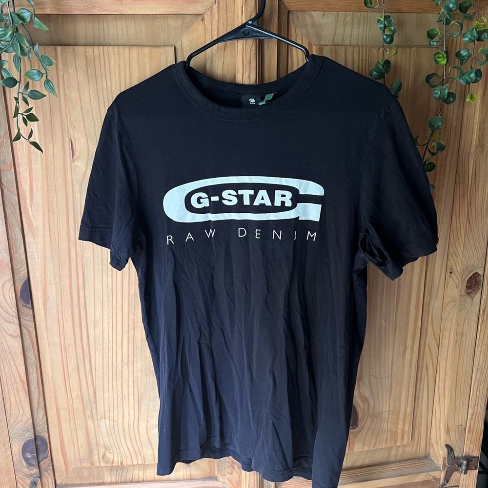 G-Star Black and White Short Sleeve Tee